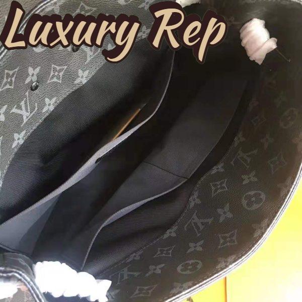 Replica Louis Vuitton LV Men Steamer PM Bag in Monogram Eclipse Coated Canvas-Black 6