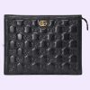 Replica Gucci Unisex GG Messenger Bag Beige Ebony GG Supreme Canvas Brown Leather 15