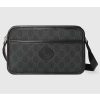Replica Gucci Unisex GG Mini Bag Interlocking G Beige Ebony GG Supreme Fabric 13