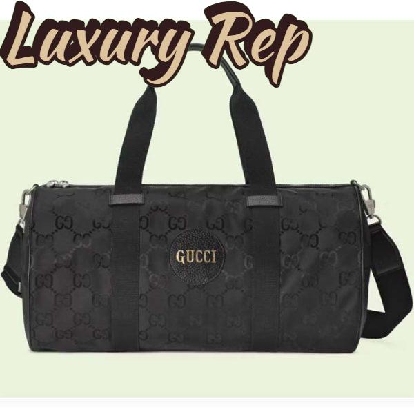 Replica Gucci Unisex GG Off The Grid Duffle Bag Black GG Nylon