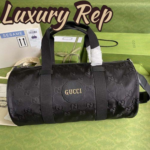 Replica Gucci Unisex GG Off The Grid Duffle Bag Black GG Nylon 3