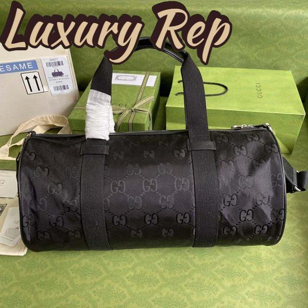 Replica Gucci Unisex GG Off The Grid Duffle Bag Black GG Nylon 4