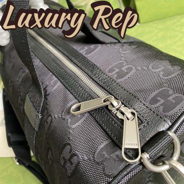 Replica Gucci Unisex GG Off The Grid Duffle Bag Black GG Nylon 9
