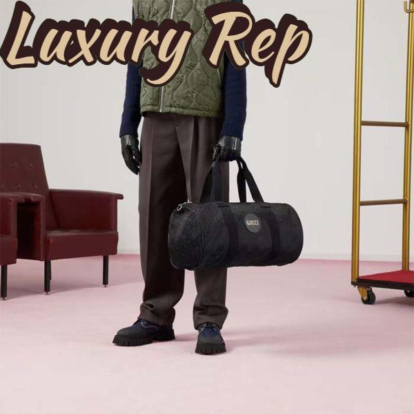 Replica Gucci Unisex GG Off The Grid Duffle Bag Black GG Nylon 13