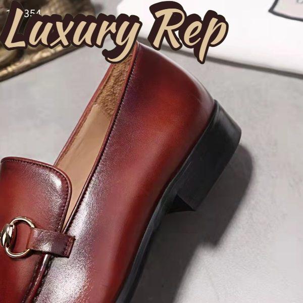 Replica Gucci GG Men Jordaan Leather Loafer Dark Brown Leather Horsebit Blake Construction 10