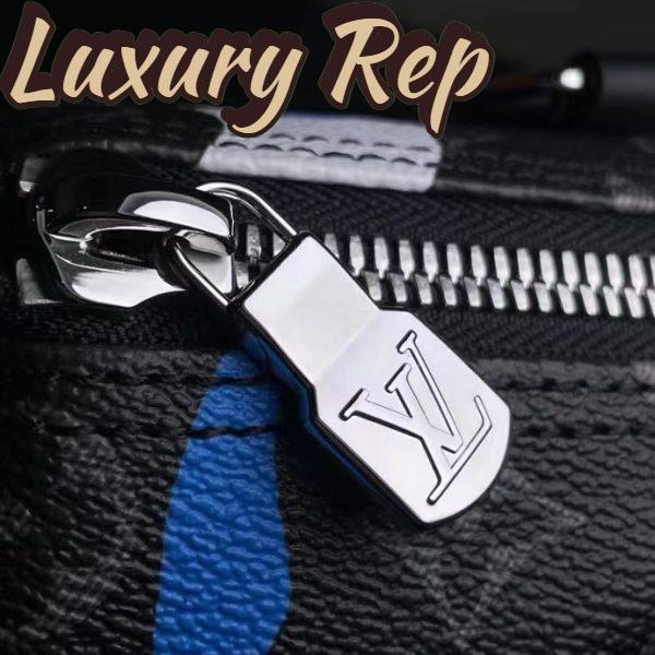 Replica Louis Vuitton LV Unisex Keepall 25 Sunrise Monogram Eclipse Coated Canvas Cowhide Leather 8