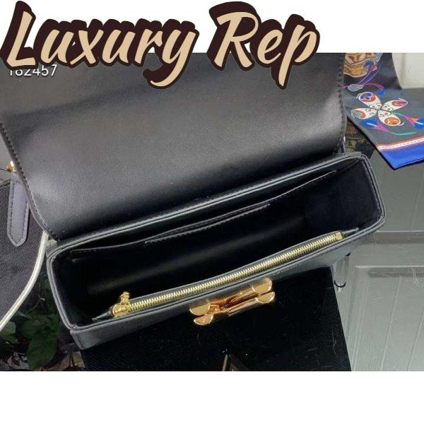 Replica Louis Vuitton LV Women Twist MM Lemon Handbag Black Epi Grained Cowhide 7