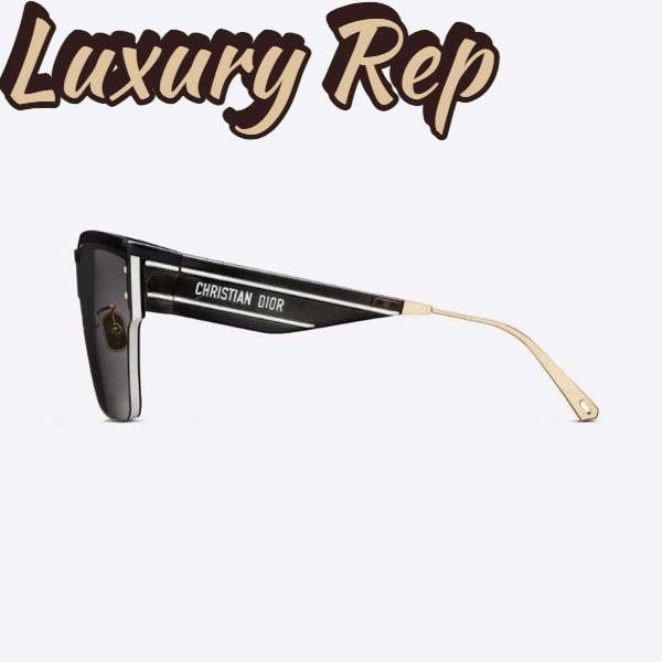 Replica Dior Women DiorClub M4U Gray Mask Sunglasses 4