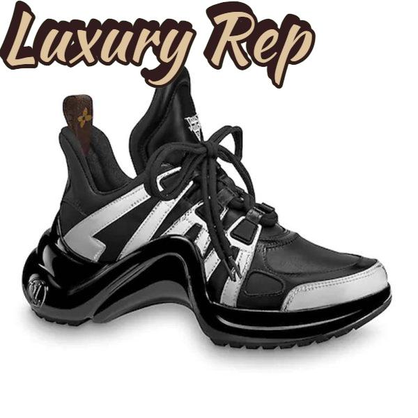 Replica Louis Vuitton Women LV Archlight Sneaker Leather Technical Fabrics-Black 2