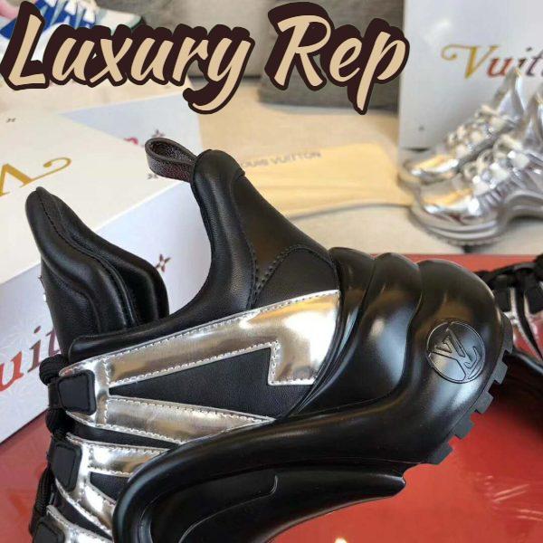 Replica Louis Vuitton Women LV Archlight Sneaker Leather Technical Fabrics-Black 10