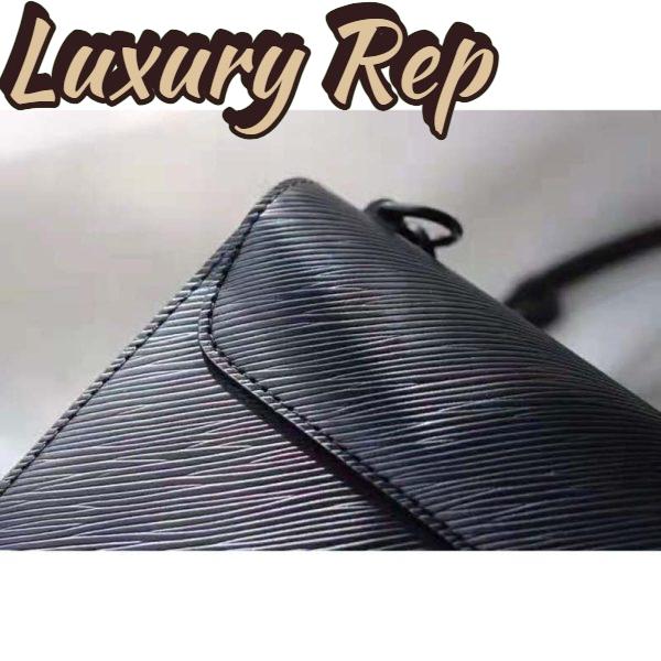 Replica Louis Vuitton LV Women Twist Mini Handbag Iridescent Black Taurillon leather 13