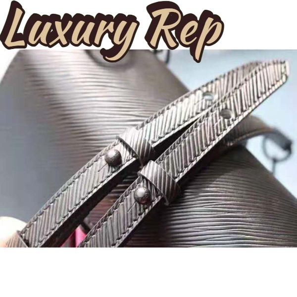 Replica Louis Vuitton LV Women Twist Mini Handbag Iridescent Black Taurillon leather 15