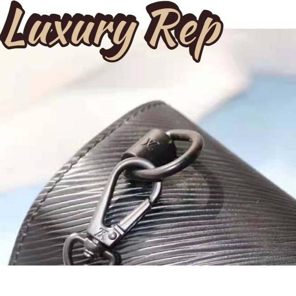 Replica Louis Vuitton LV Women Twist Mini Handbag Iridescent Black Taurillon leather 16
