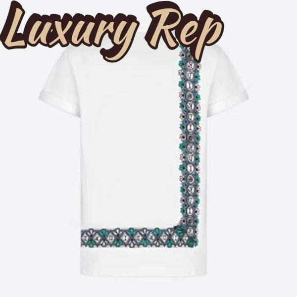 Replica Dior Men Dior And Shawn Oversized T-Shirt White Cotton Jersey 3