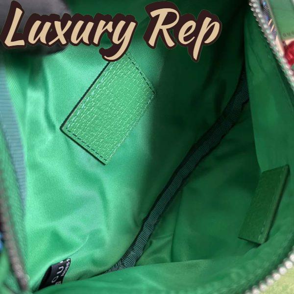 Replica Gucci Unisex GG The North Face x Gucci Belt Bag Black Green Leather Zipper Closure 9