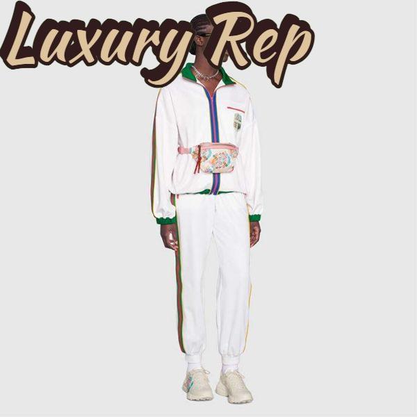 Replica Gucci Unisex GG The North Face x Gucci Belt Bag Pink Leather Zipper Closure 13