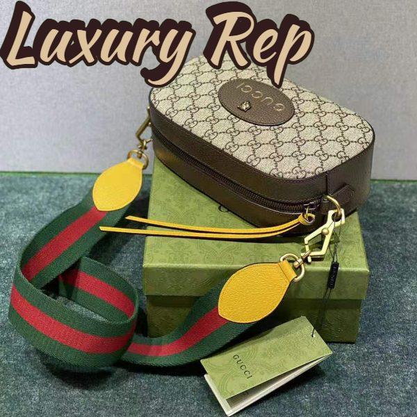 Replica Gucci Unisex Neo Vintage GG Supreme Messenger Bag Beige/Ebony Canvas 6
