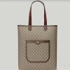 Replica Gucci Unisex Ophidia GG Large Tote Bag Pink GG Canvas Double G 14