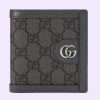 Replica Gucci Unisex Ophidia GG Wallet Grey Black Supreme Canvas Double G