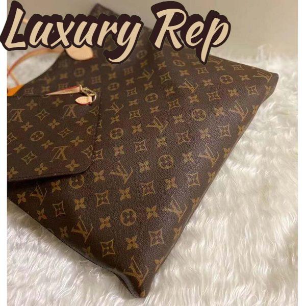 Replica Louis Vuitton LV Unisex Carry It Brown Monogram Coated Canvas Cowhide Leather 6