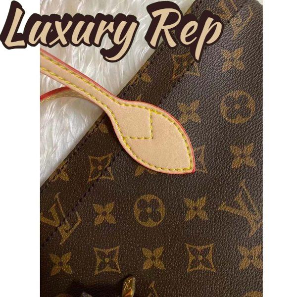 Replica Louis Vuitton LV Unisex Carry It Brown Monogram Coated Canvas Cowhide Leather 7