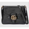Replica Gucci Unisex Small Messenger Bag with Double G Beige Leather Antique Gold-Toned Hardware 13