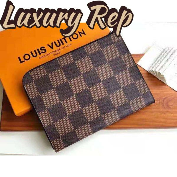 Replica Louis Vuitton LV Unisex Pochette Jour GM Giant Damier Ebene Coated Canvas 4