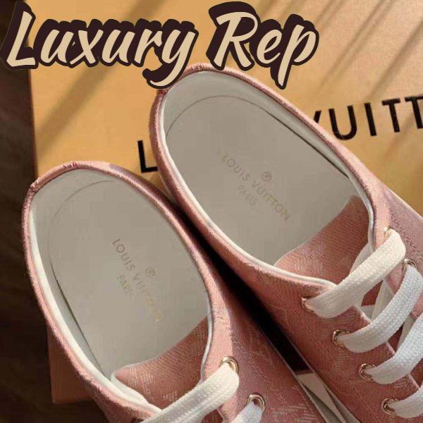 Replica Louis Vuitton LV Women Stellar Sneaker in Pink Monogram Denim 9