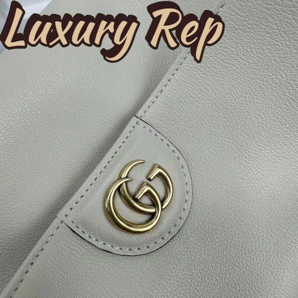 Replica Gucci Women Diana Medium Shoulder Bag White Leather Double G 8