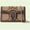 Replica Gucci Women Dionysus Leather Clutch Metal-Free Tanned Leather 5