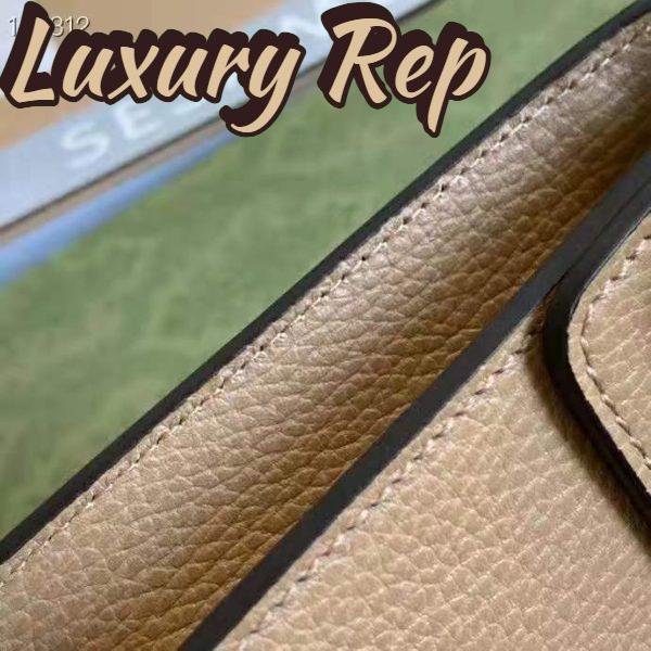 Replica Gucci Women Dionysus Mini Bag Brown Leather Tiger Head Closure 6