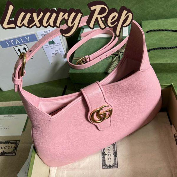 Replica Gucci Women GG Aphrodite Medium Shoulder Bag Light Pink Soft Leather 6