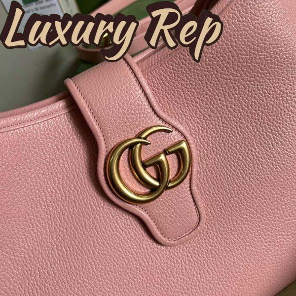 Replica Gucci Women GG Aphrodite Medium Shoulder Bag Light Pink Soft Leather 8