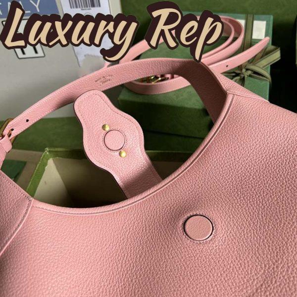Replica Gucci Women GG Aphrodite Medium Shoulder Bag Light Pink Soft Leather 9