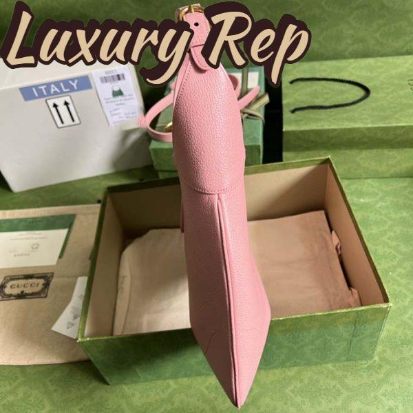 Replica Gucci Women GG Aphrodite Medium Shoulder Bag Light Pink Soft Leather 10