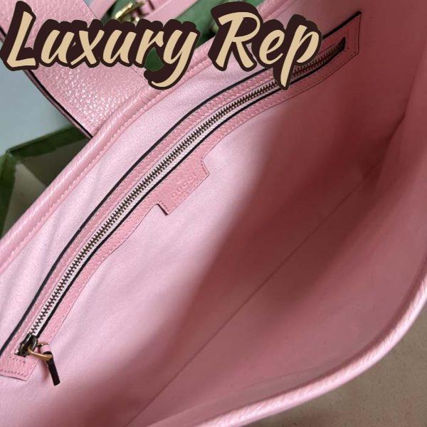 Replica Gucci Women GG Aphrodite Medium Shoulder Bag Light Pink Soft Leather 11