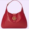 Replica Gucci Women GG Aphrodite Medium Shoulder Bag Red Soft Leather Double G