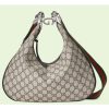 Replica Gucci Women GG Aphrodite Small Shoulder Bag White Soft Leather Double G 14