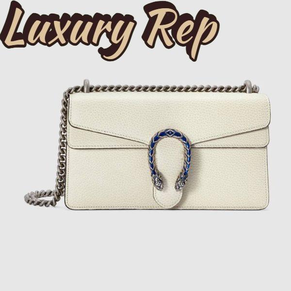 Replica Gucci Women Dionysus Small Shoulder Bag White Leather 2