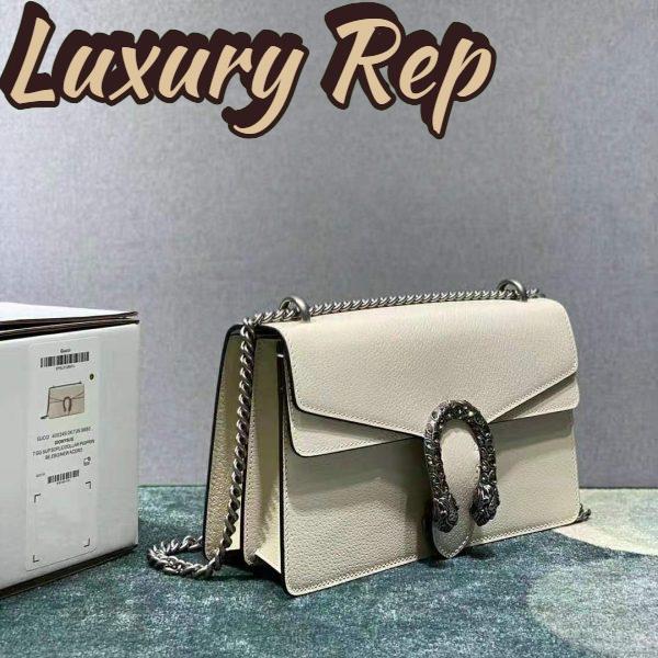 Replica Gucci Women Dionysus Small Shoulder Bag White Leather 5