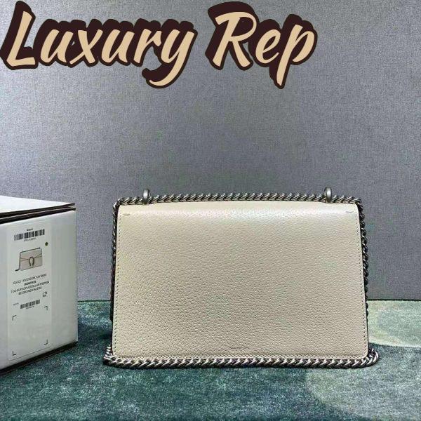 Replica Gucci Women Dionysus Small Shoulder Bag White Leather 6