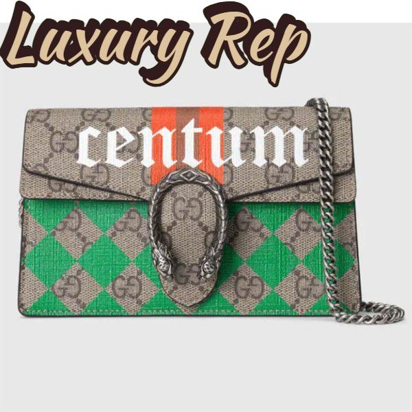 Replica Gucci Women Dionysus Super Mini Bag Beige GG Supreme Canvas Centum Print 2