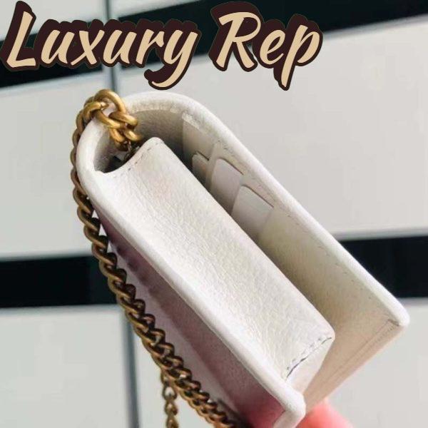 Replica Gucci Women GG Adidas x Gucci Wallet Chain Red Off-White Leather Interlocking G 6
