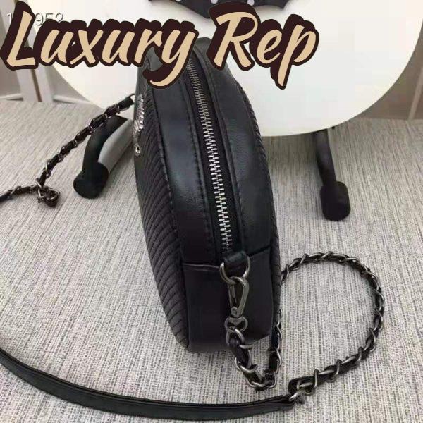 Replica Chanel Women Small Camera Case in Lambskin Leather-Black 6