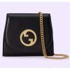 Replica Gucci Women GG Blondie Medium Bag Brown Leather Round Interlocking G 13