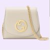 Replica Gucci Women GG Blondie Medium Shoulder Bag Beige Ebony GG Supreme Canvas 16