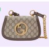 Replica Gucci Women GG Blondie Mini Bag White Leather Round Interlocking G 13