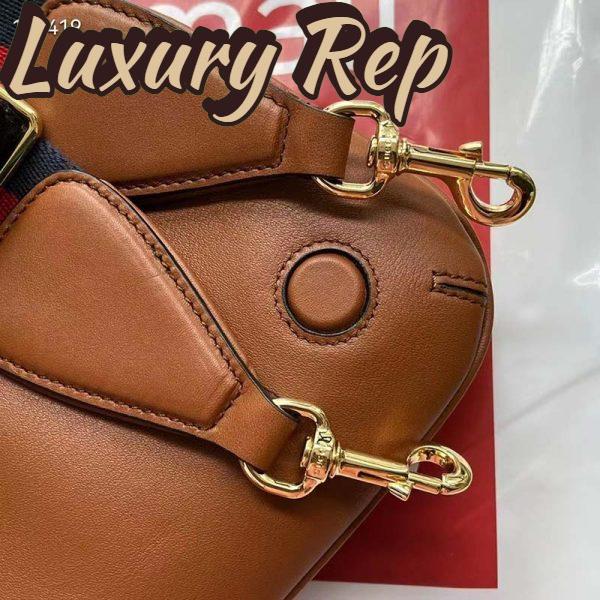 Replica Gucci Women GG Blondie Shoulder Bag Cuir Leather Round Interlocking G 11