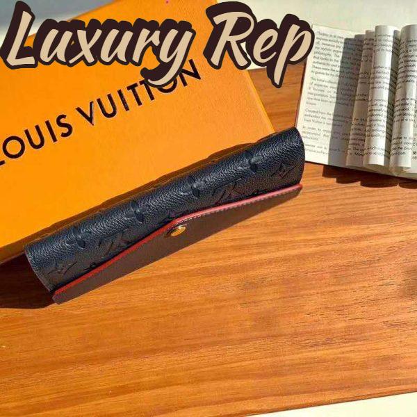Replica Louis Vuitton LV Women Sarah Wallet Monogram Empreinte Leather-Navy 6