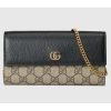 Replica Gucci Women GG Marmont Belt Bag White Chevron Matelassé Leather Double G 16